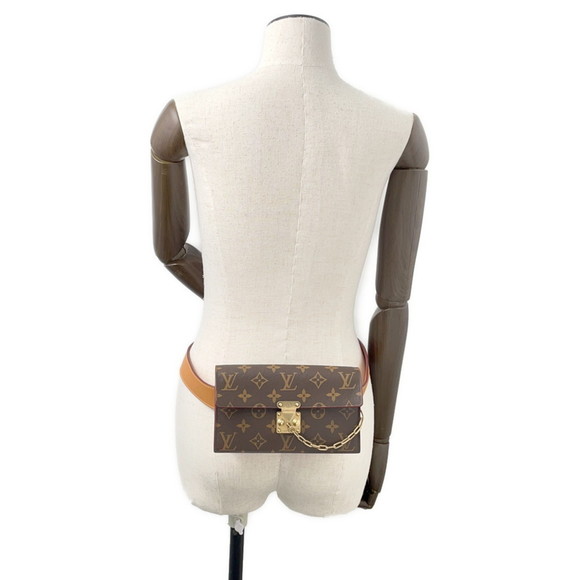 Louis Vuitton Monogram S-Lock Belt Pouch PM M44667 Clutch Waist Bag - Picture 5 of 10